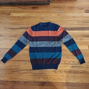 Land's End Striped Men's Sweater - M/T